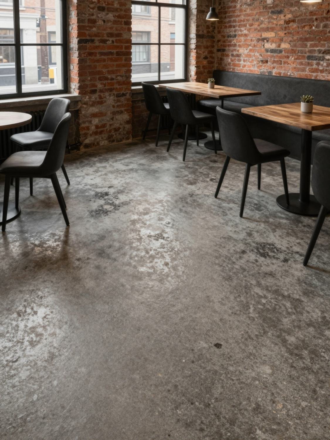 Polished & coloured concrete