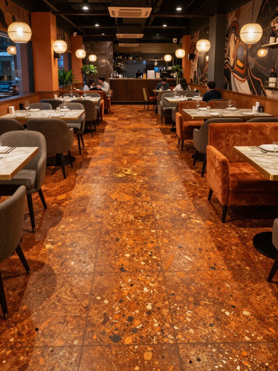 Epoxy terrazzo