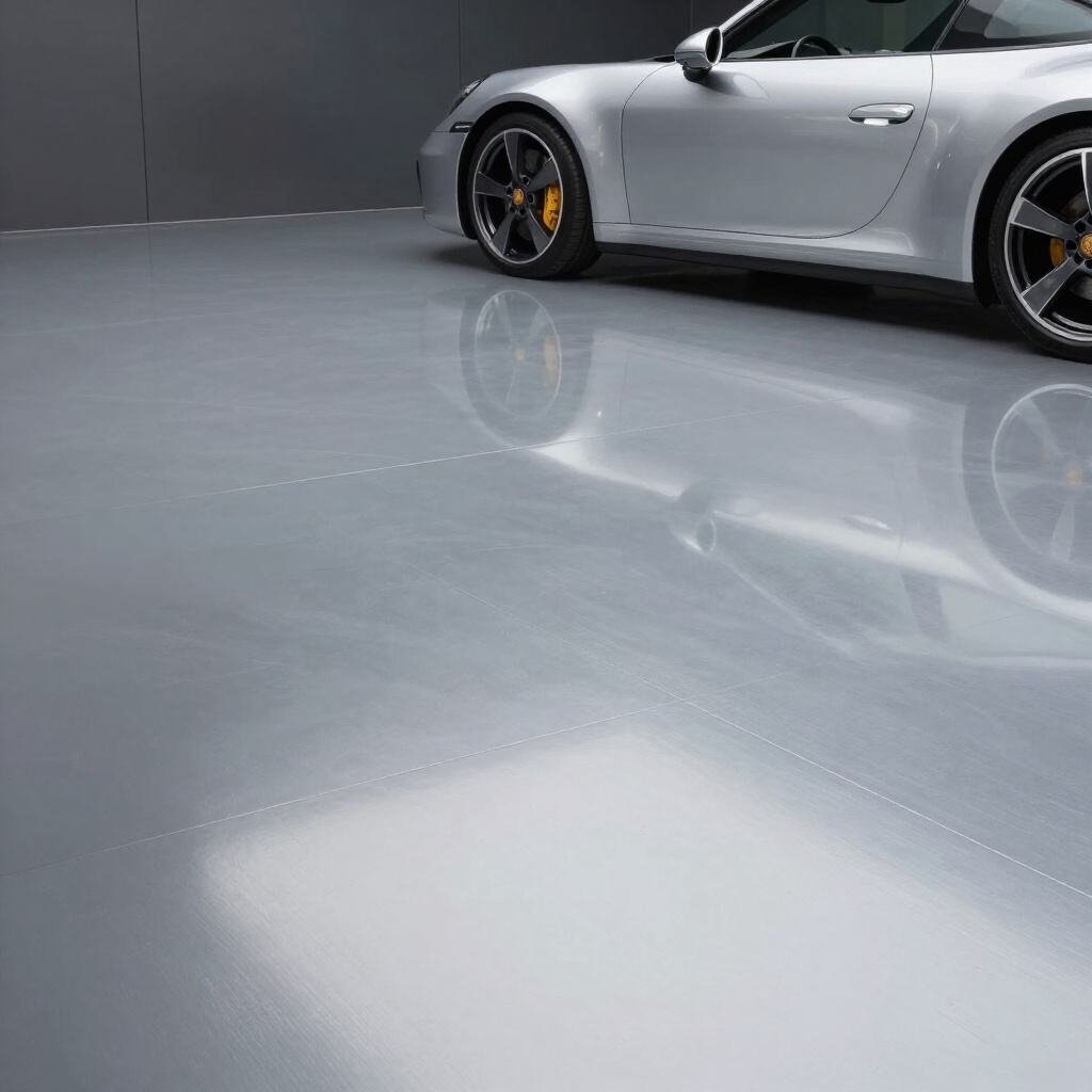 Flake epoxy garage floors