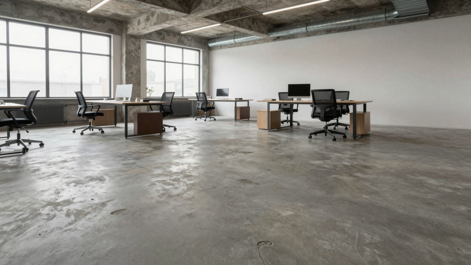 Polished & coloured concrete