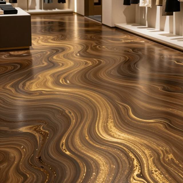 Decorative & metallic resin