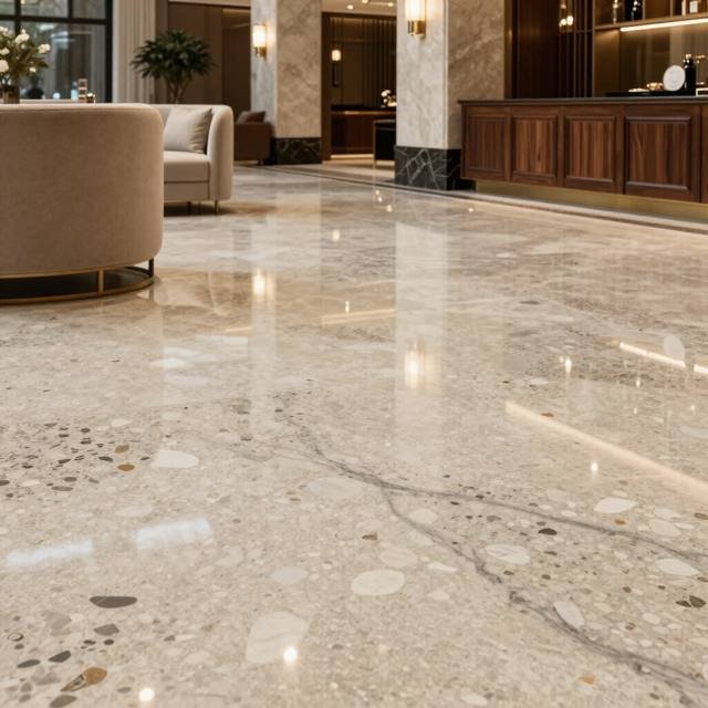 Epoxy terrazzo